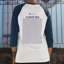 University of Bradford - Graduation Names-list - Fitted Baseball T-shirt