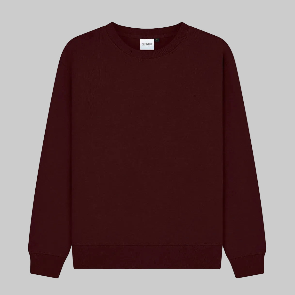 Maroon sweatshirt on a white background