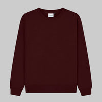 Maroon sweatshirt on a white background