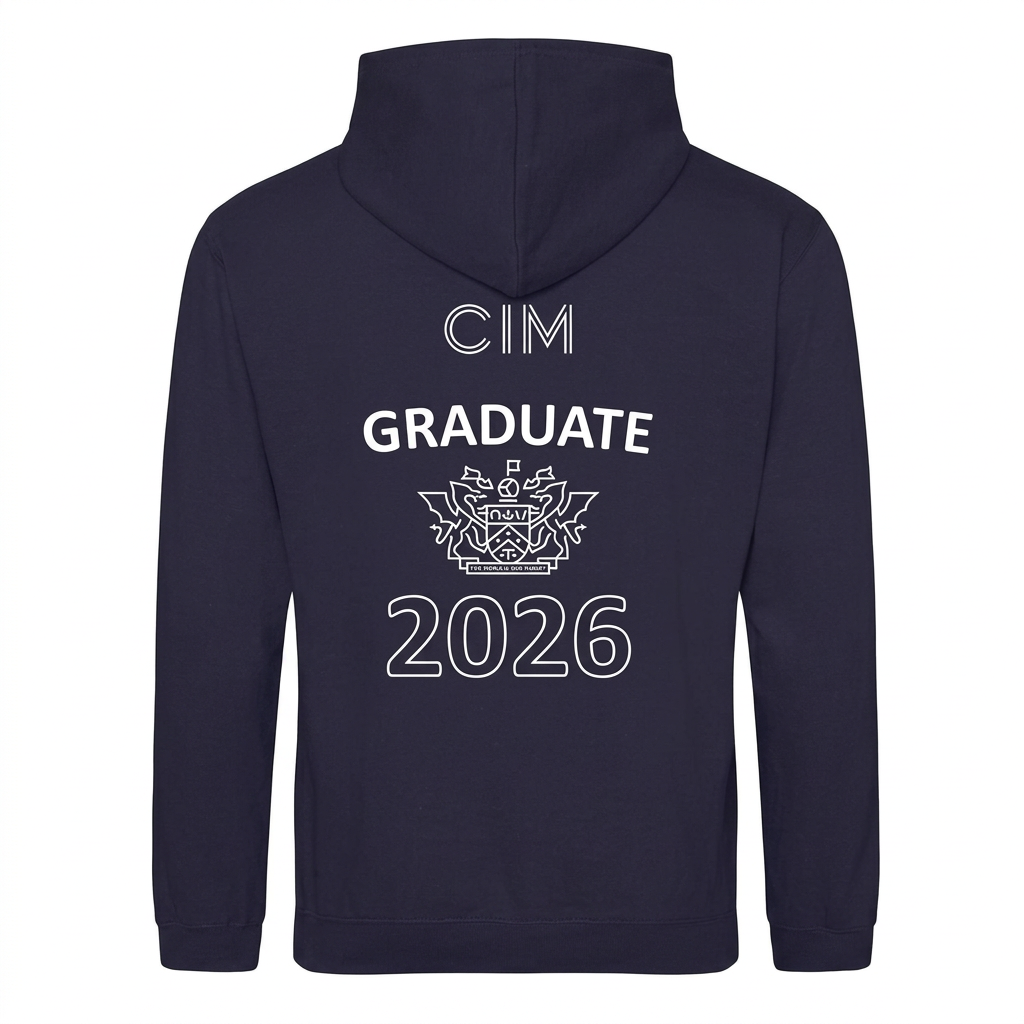 Chartered Institute of Marketing - 'GRADUATE' or 'CHARTERED MARKETER' - Hoodie