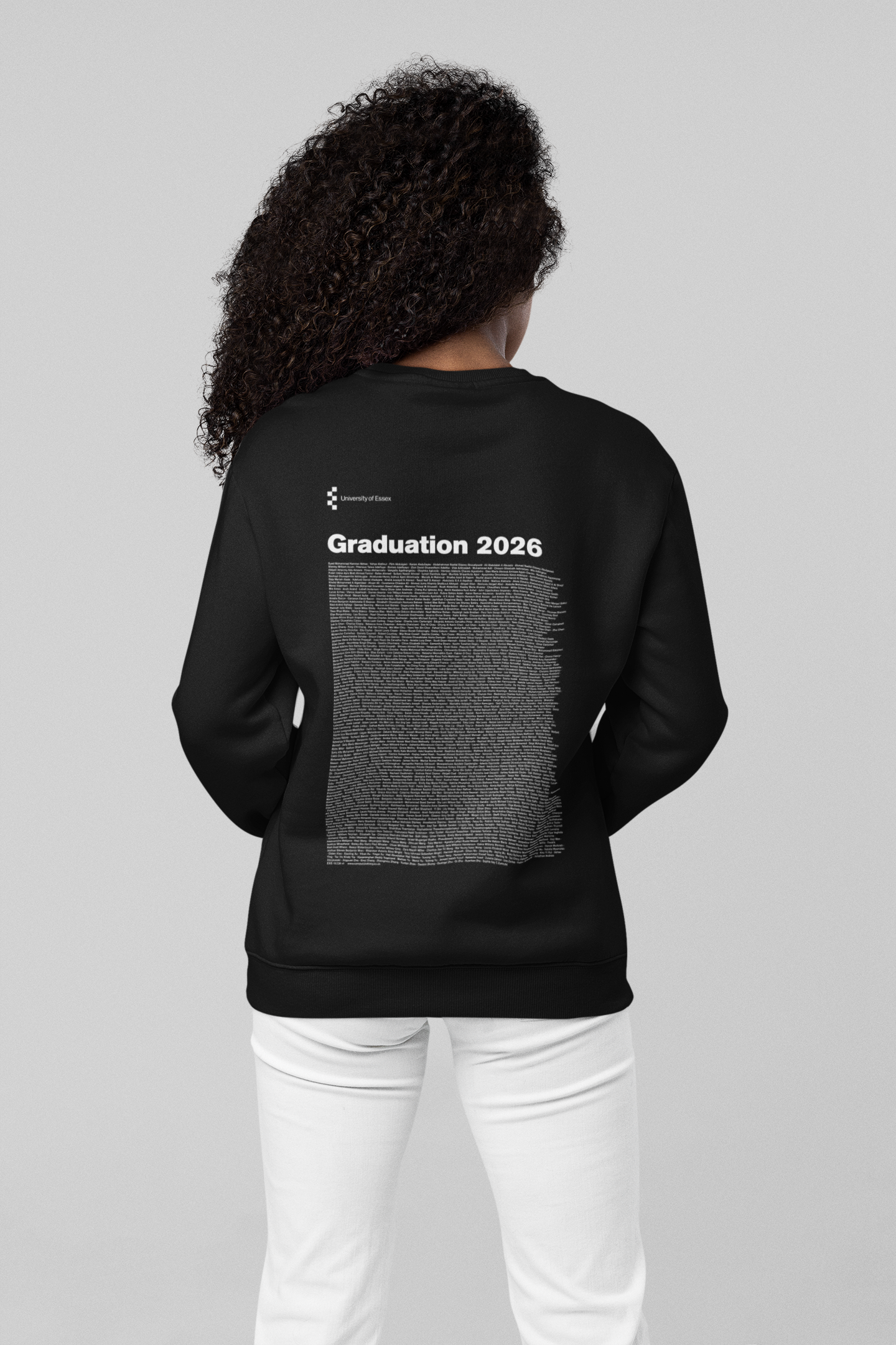 University of Essex - Graduation Names-list - Organic Sweatshirt
