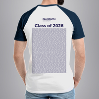 Falmouth University - Graduation Names-list - Regular Fit Baseball T-shirt