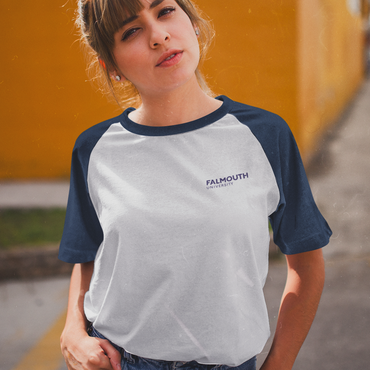 Falmouth University - Graduation Names-list - Regular Fit Baseball T-shirt