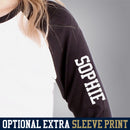 Anglia Ruskin University - Graduation Names-list - Fitted Baseball T-shirt