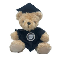 Heriot Watt University graduation bear with a cap and gown