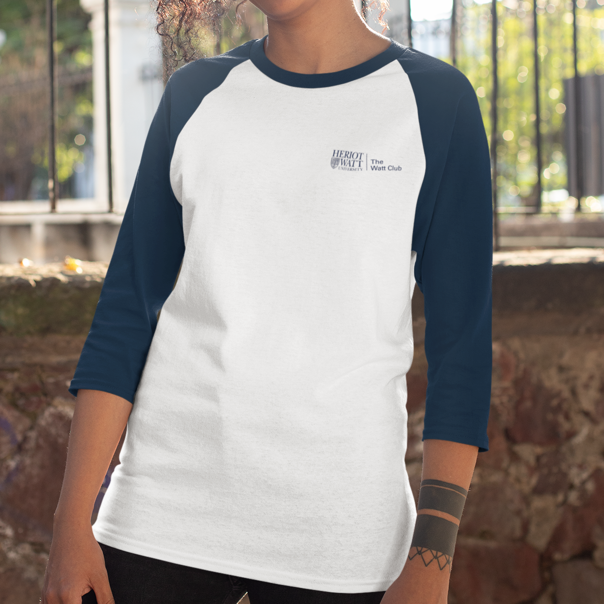 Heriot-Watt University - Graduation Names-list - Fitted Baseball T-shirt