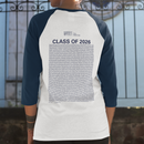Heriot-Watt University - Graduation Names-list - Fitted Baseball T-shirt