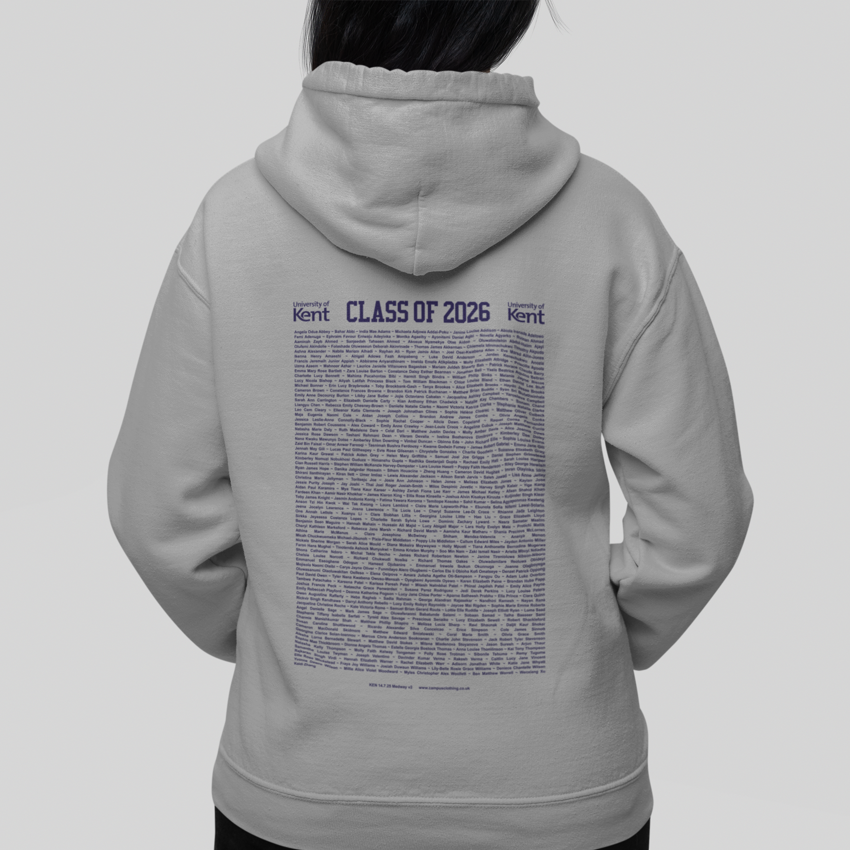 University of Kent - Graduation Names-list - Hoodie