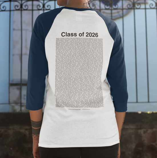 University of Lincoln - Graduation Names-list - Fitted Baseball T-shirt