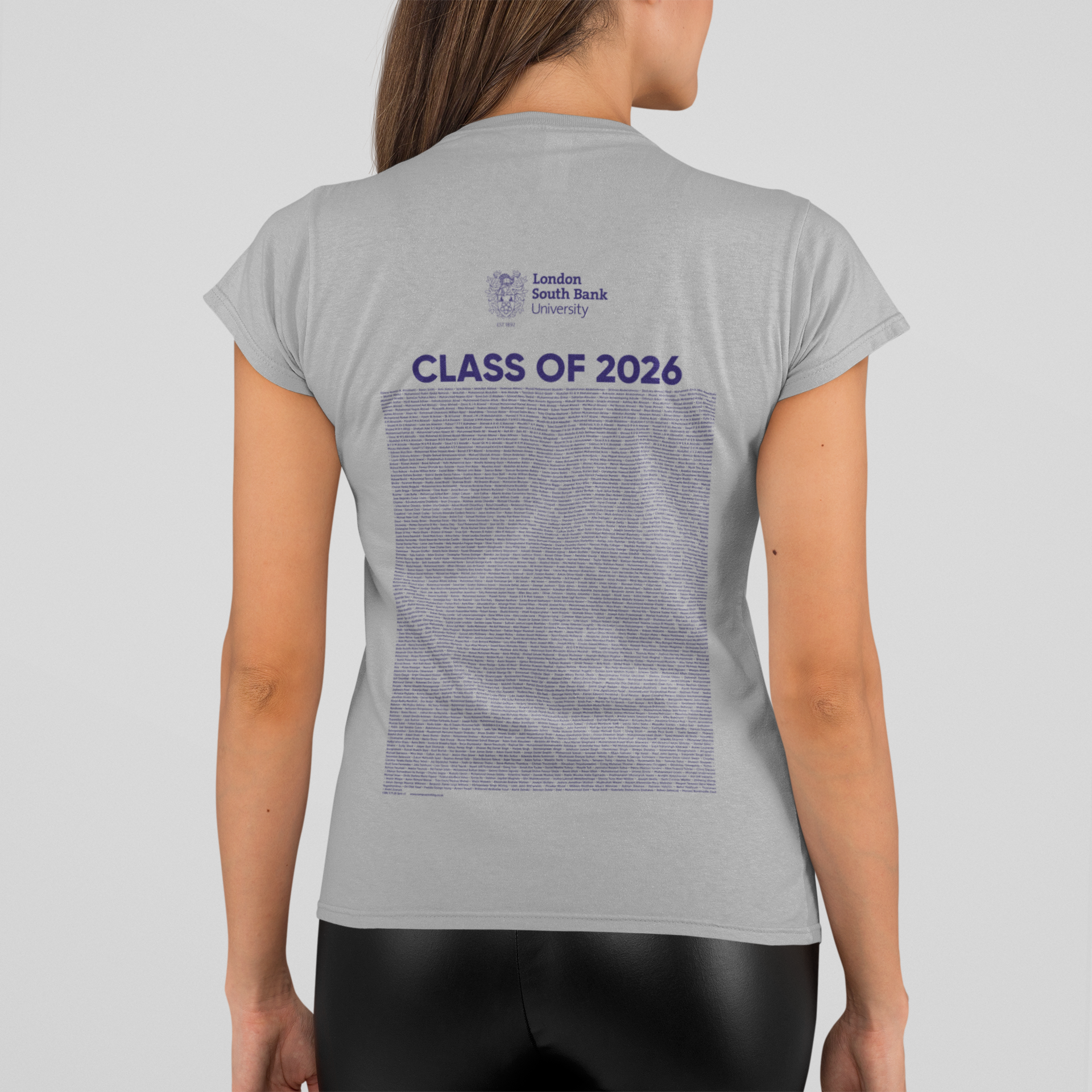 London South Bank University - Graduation Names-list - Fitted T-shirt