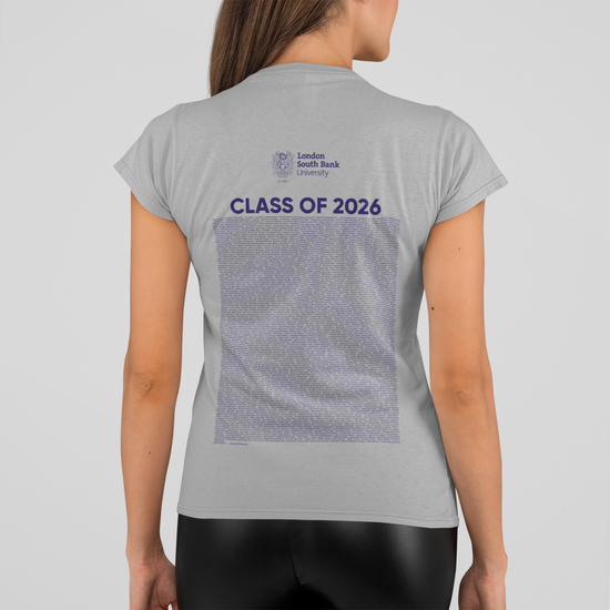 London South Bank University - Graduation Names-list - Fitted T-shirt