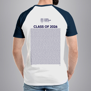 London South Bank University - Graduation Names-list - Regular Fit Baseball T-shirt