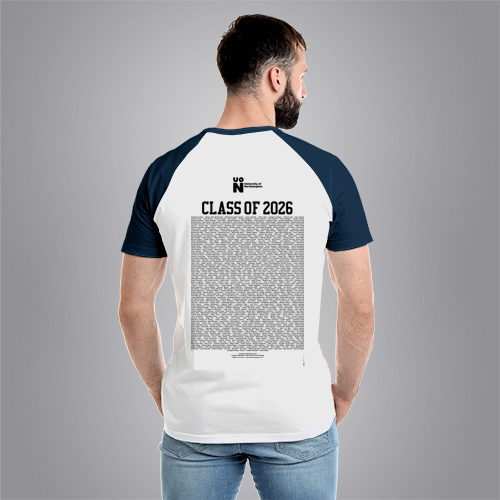 University of Northampton - Graduation Names-list - Regular Fit Baseball T-shirt