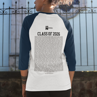 University of Northampton - Graduation Names-list - Fitted Baseball T-shirt