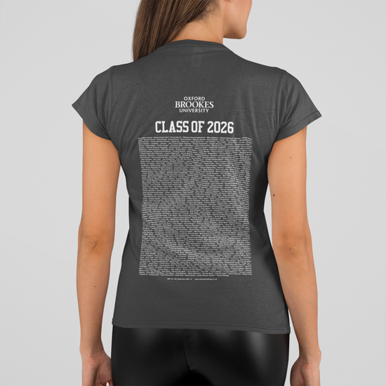 Oxford Brookes University - Graduation Names-list - Fitted T-shirt