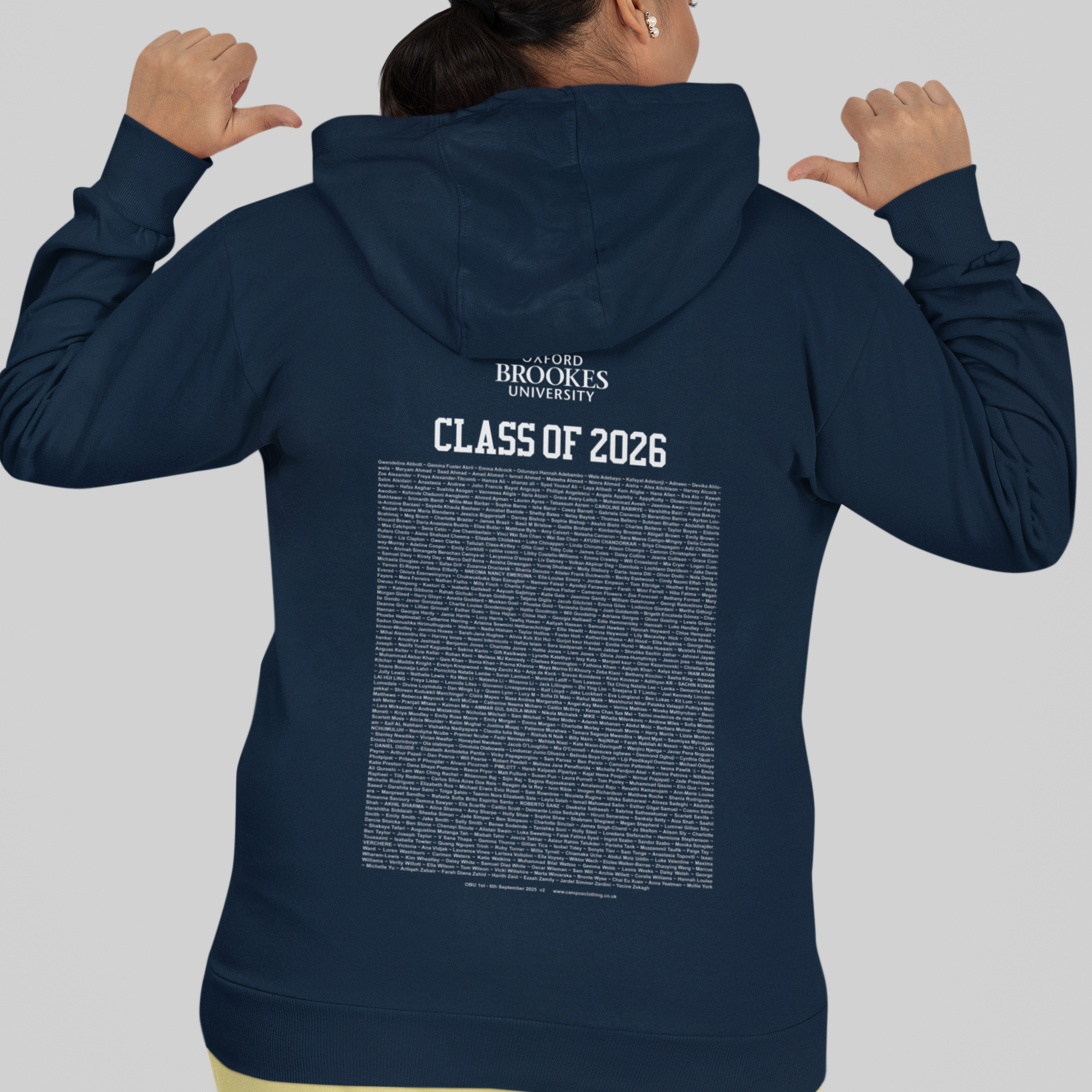 Oxford Brookes University - Keepsake Package - Graduation Hoodie, Bear & Tote Bag