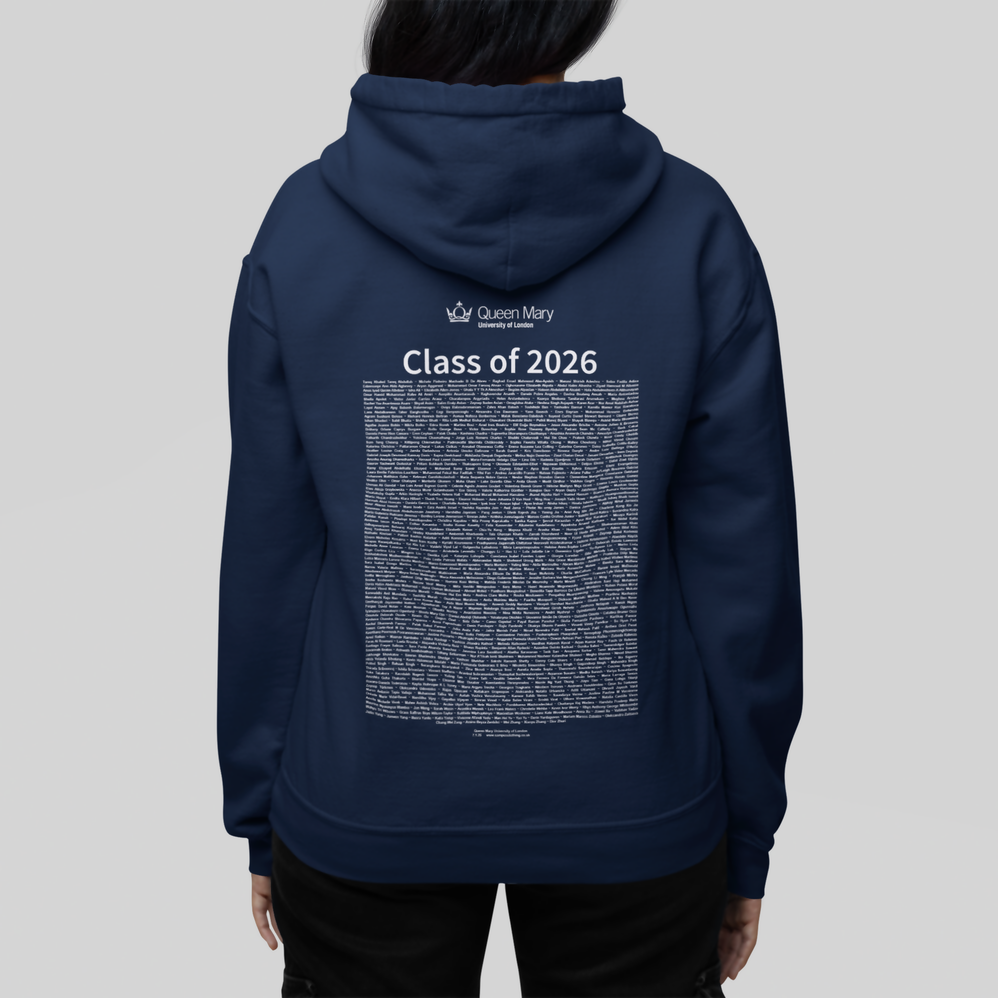 Queen Mary University of London - Graduation Names-list - Hoodie