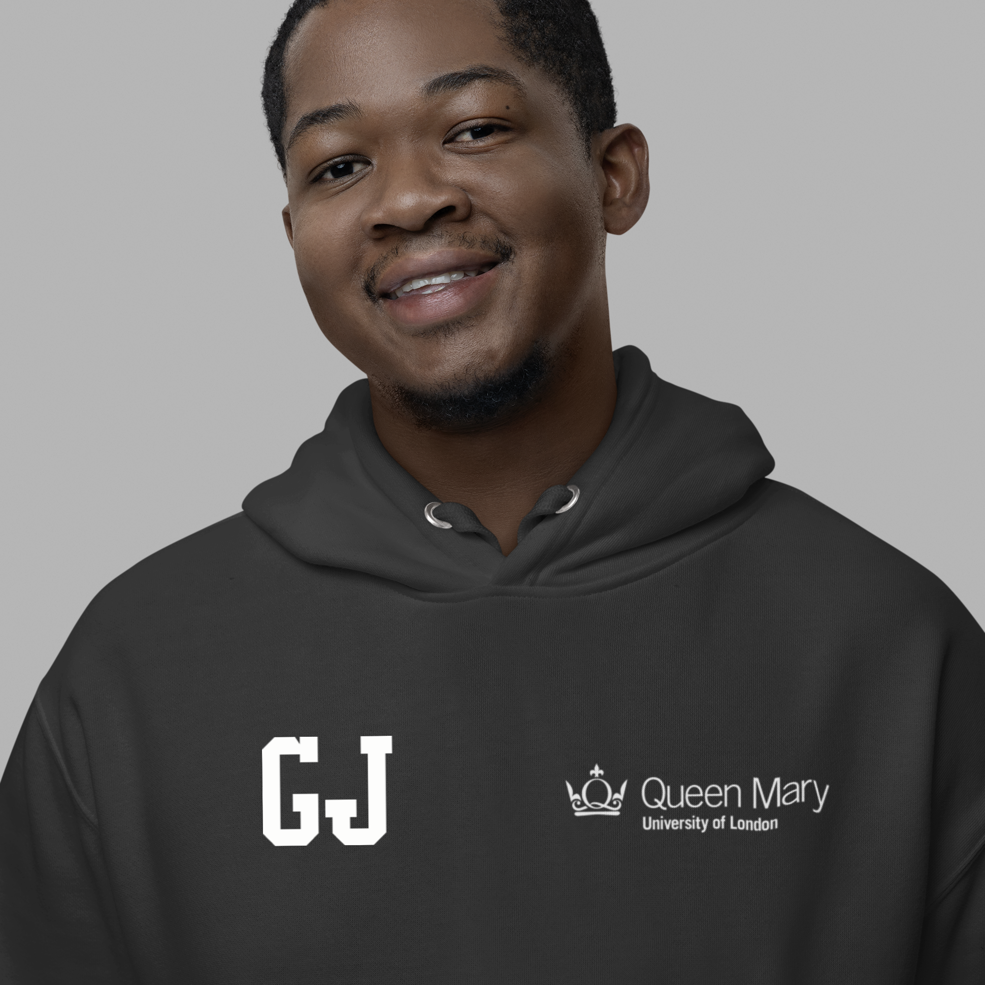 QMUL_-_Square_image_-_Hoodie_-_front_-_Graphite_-_Chest_print