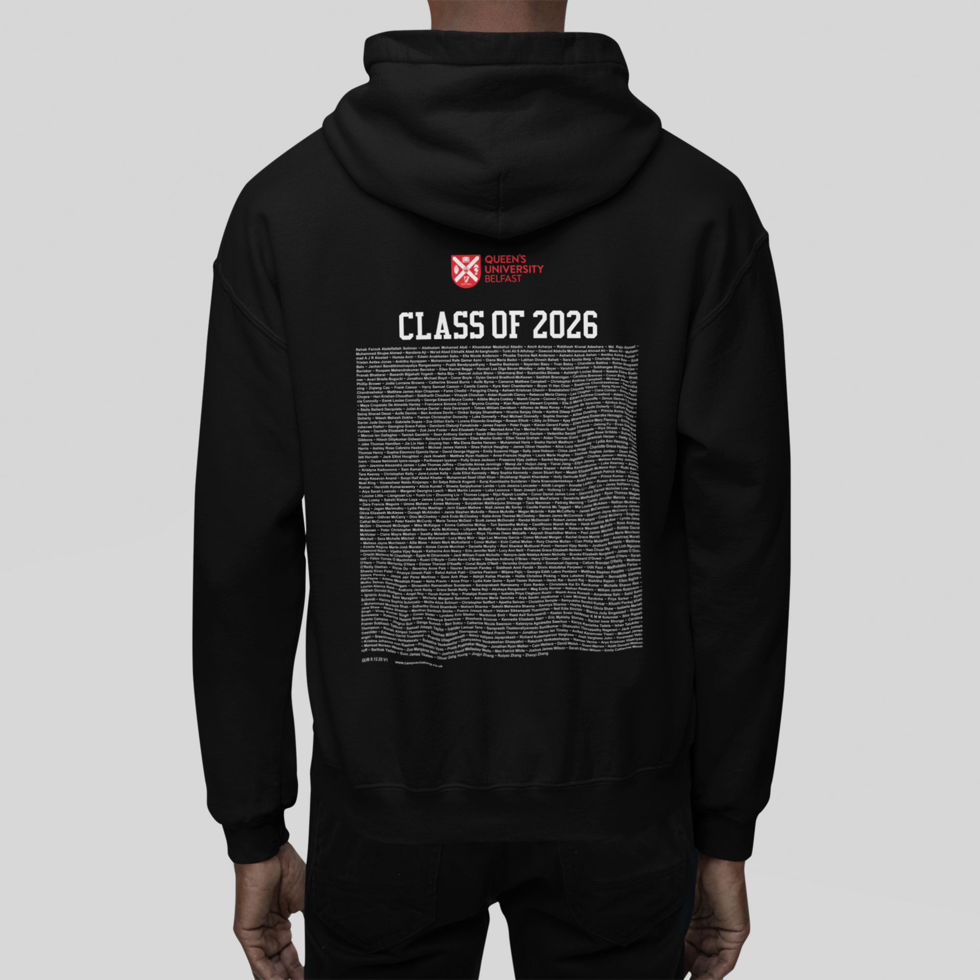Queen's University Belfast - Keepsake Package - Graduation Hoodie, Bear & Tote Bag