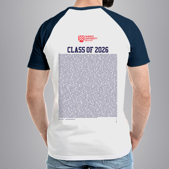 Queen's University Belfast - Graduation Names-list - Regular Fit Baseball T-shirt