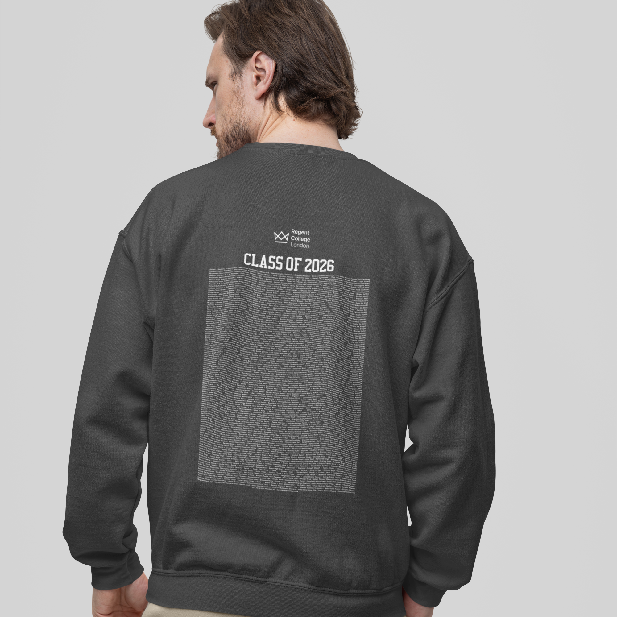 Regent College London - Graduation Names-list - Organic Sweatshirt