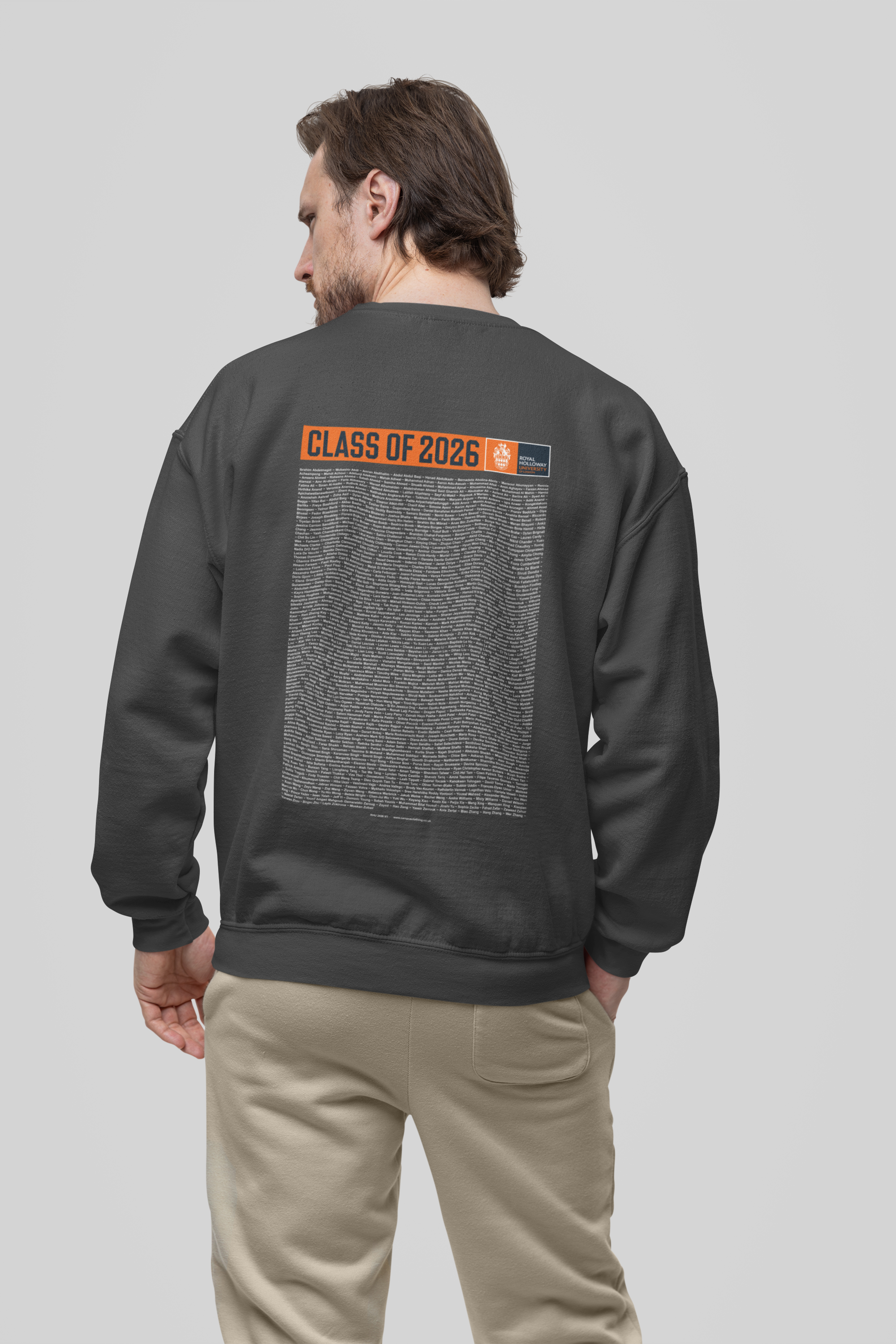 Royal Holloway University of London - Graduation Names-list - Organic Sweatshirt
