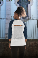 Royal Holloway University of London - Graduation Names-list - Fitted Baseball T-shirt