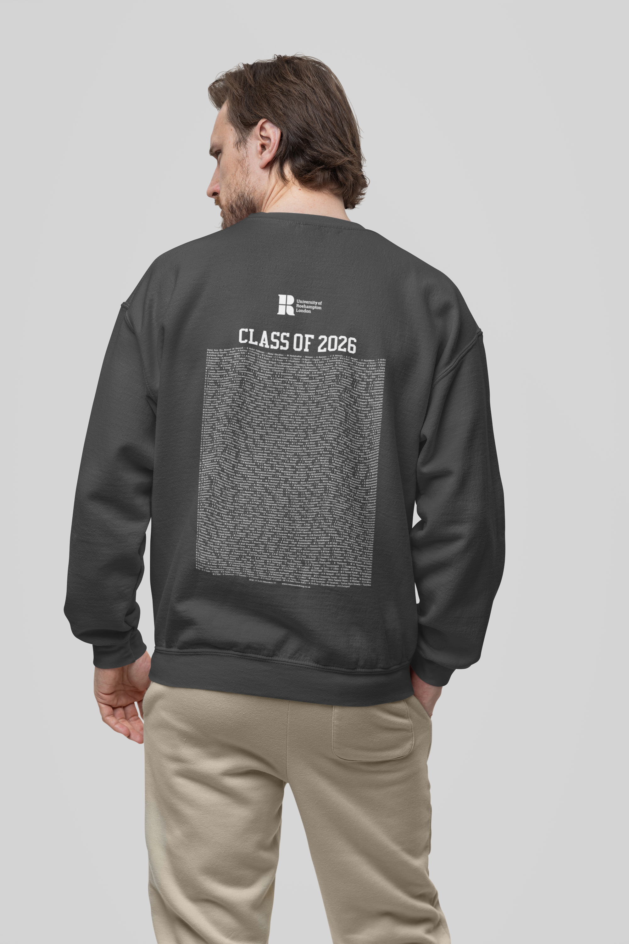 University of Roehampton London - Graduation Names-list - Organic Sweatshirt