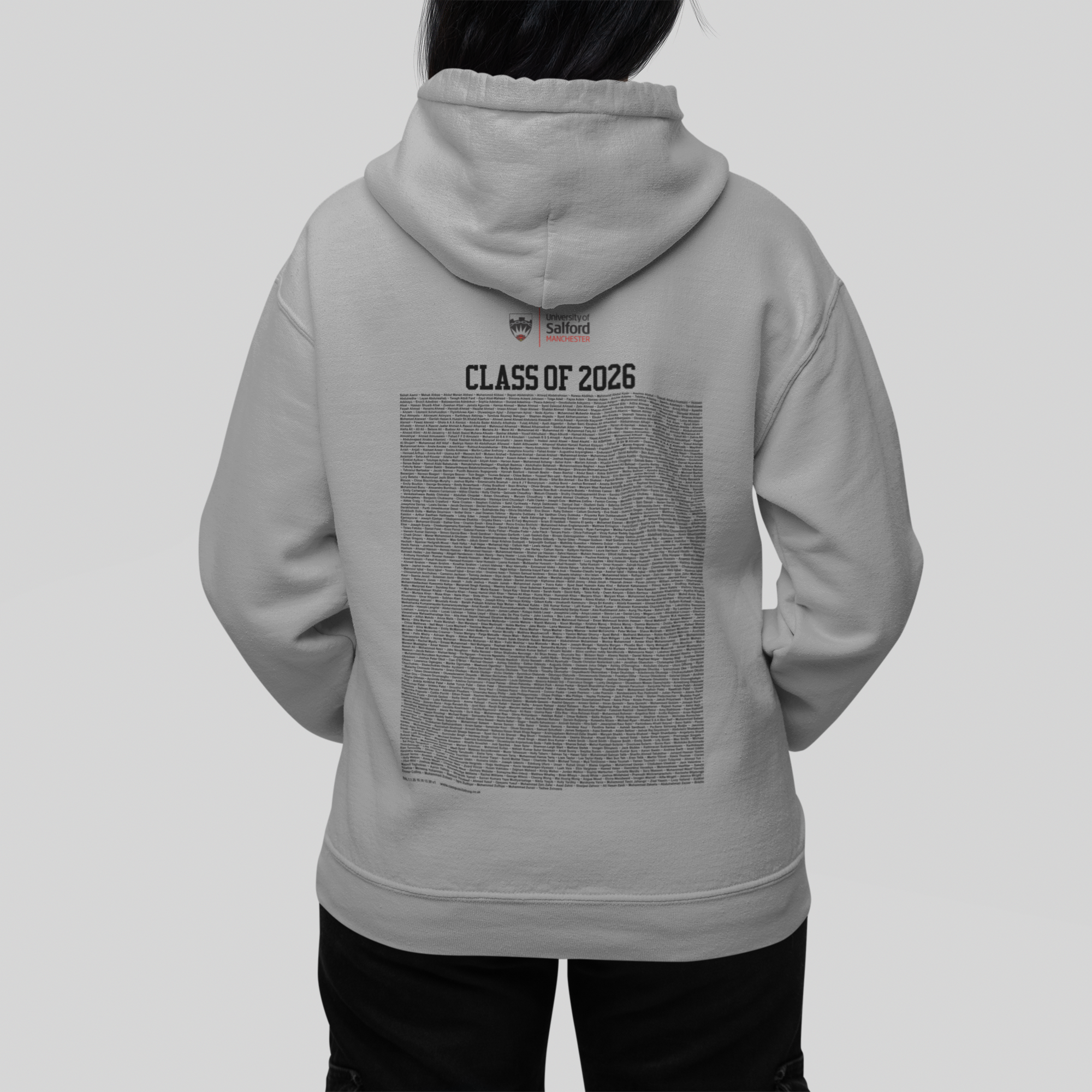 University of Salford - Graduation Names-list - Zip Hoodie