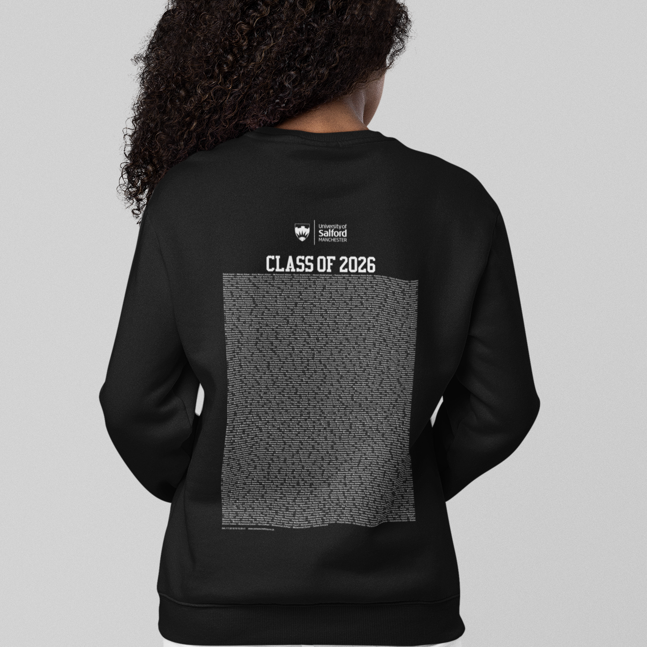 University of Salford - Graduation Names-list - Organic Sweatshirt