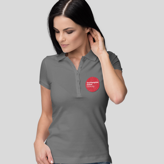 Southampton Solent University - Branded - Fitted Polo Shirt
