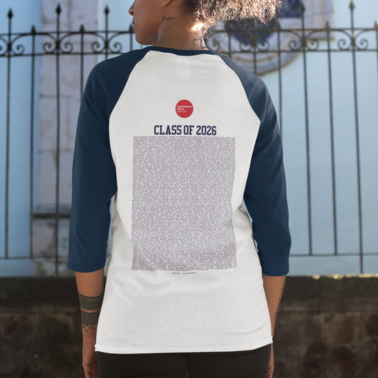 Southampton Solent University - Graduation Names-list - Fitted Baseball T-shirt