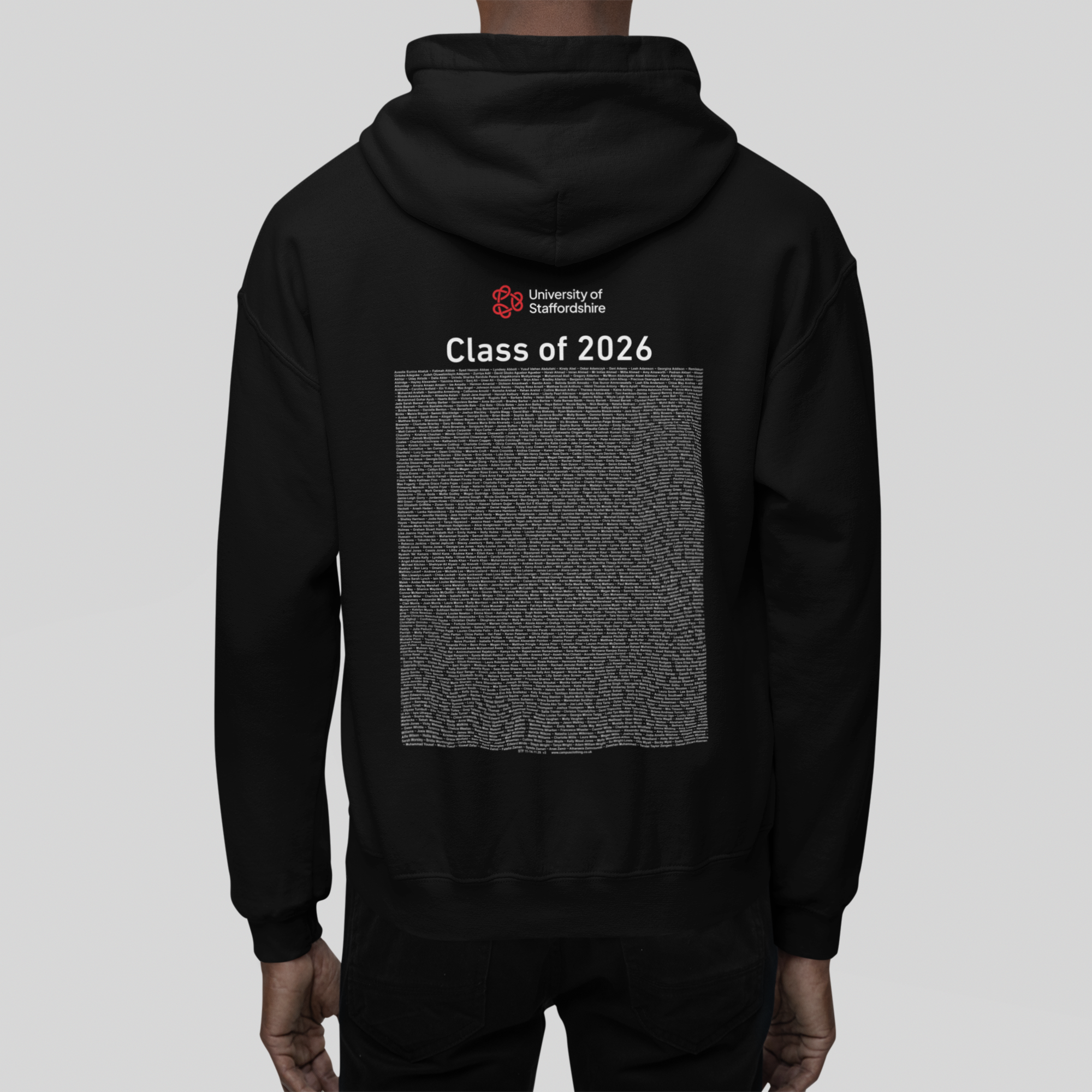 University of Staffordshire - Graduation Names-list - Hoodie