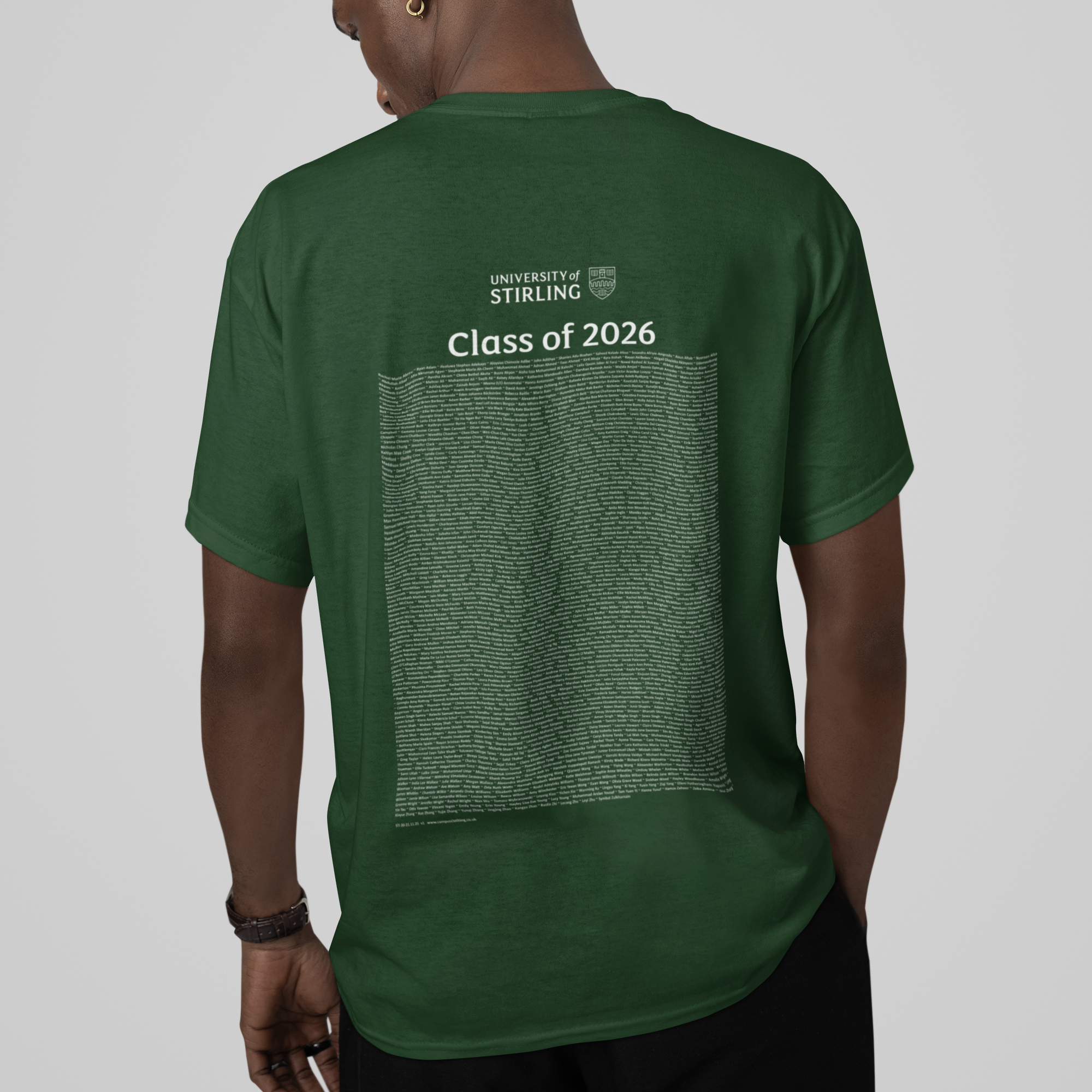 University of Stirling - Graduation Names-list - Regular Fit T-shirt