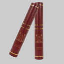 Sussex Red Scroll Holder Tube with gold emboss