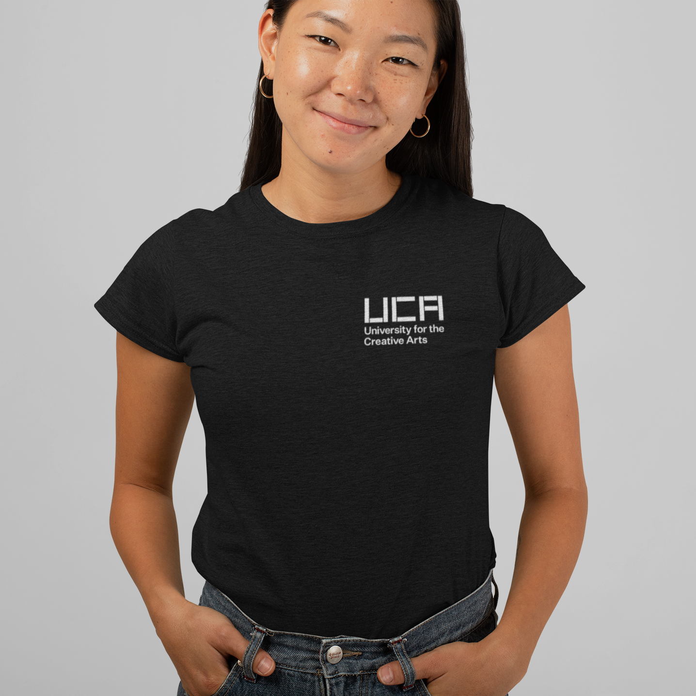 University of Creative Arts (UCA) - Branded - Fitted T-shirt