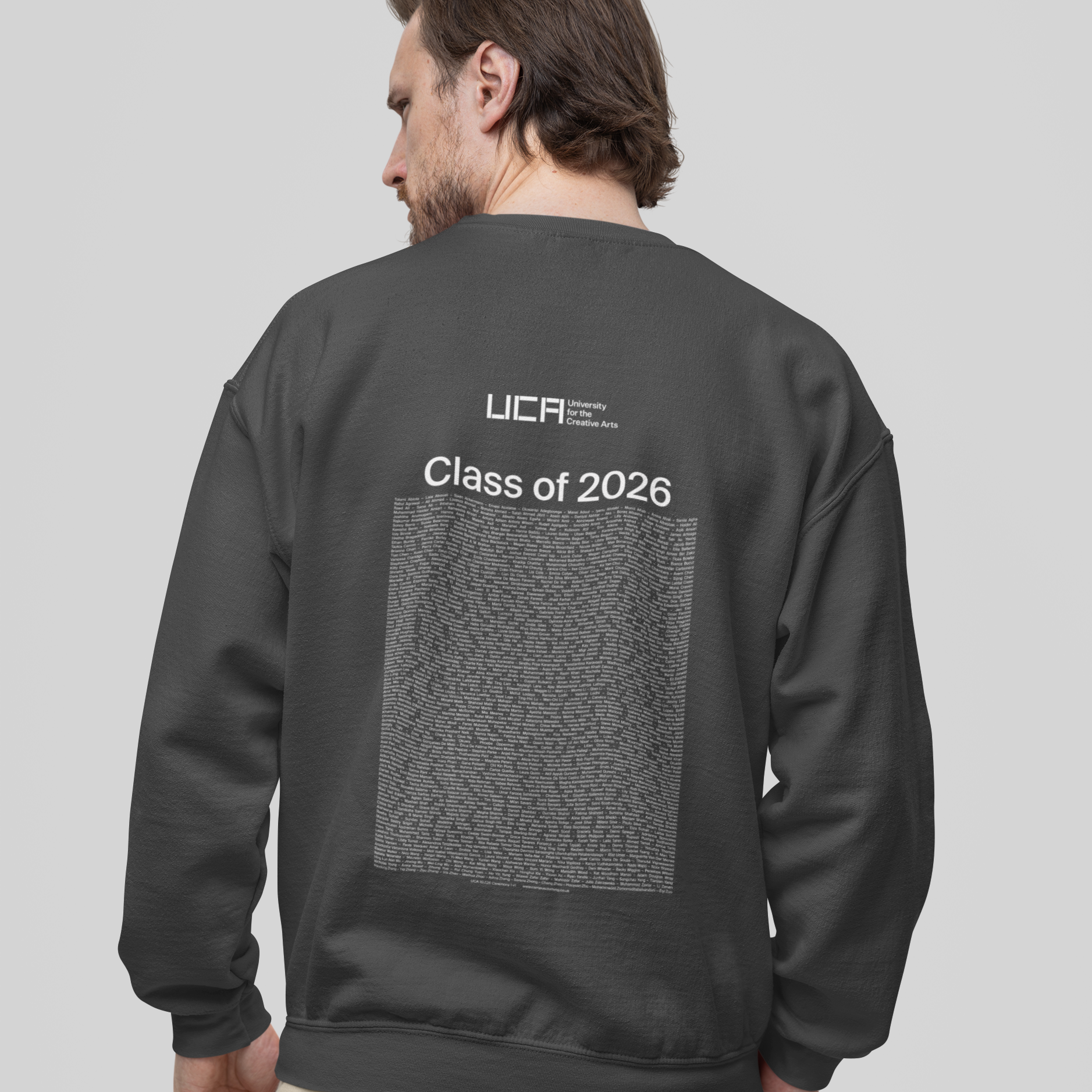University for the Creative Arts - Graduation Names-list - Organic Sweatshirt