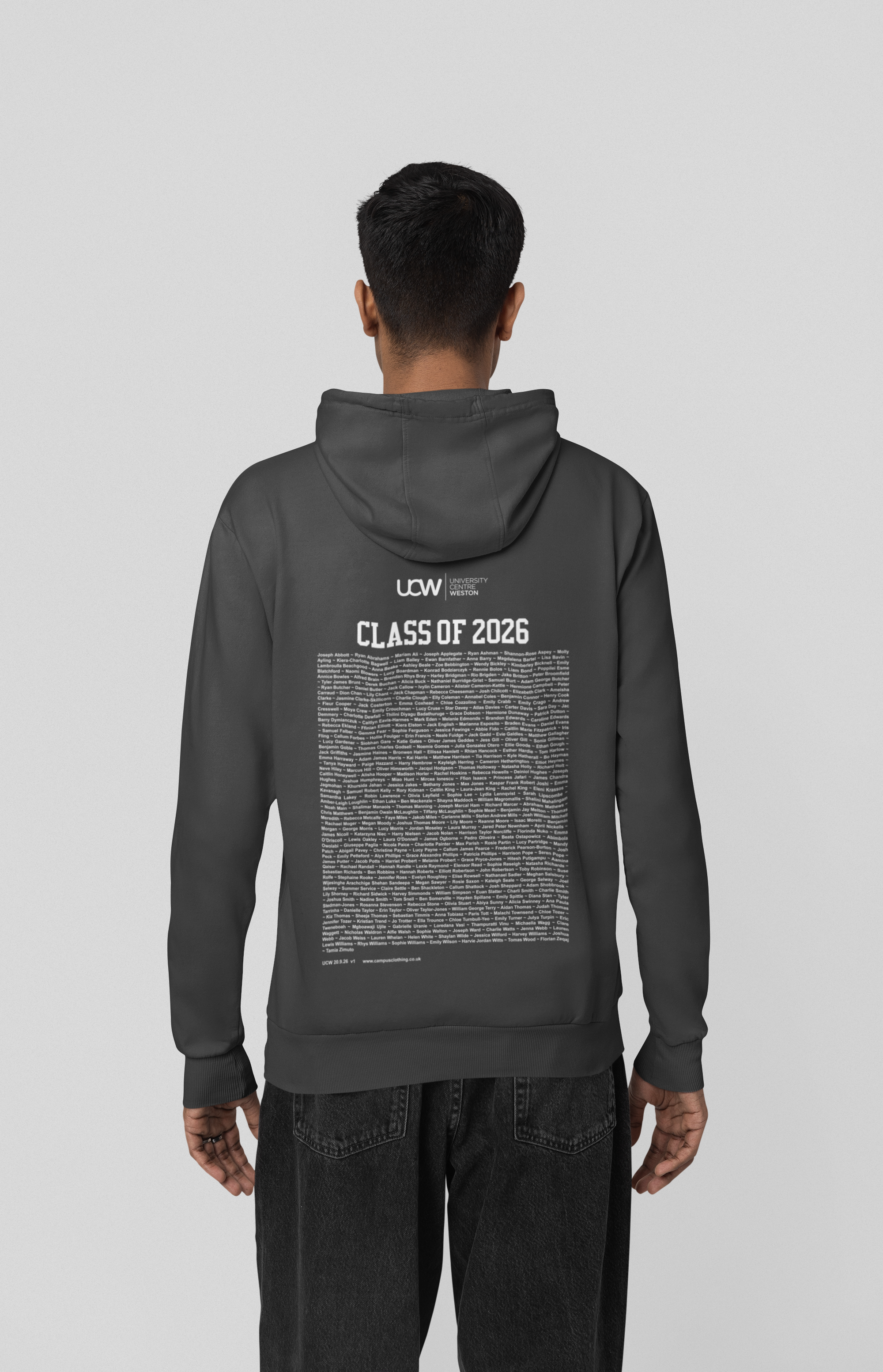 University Centre Weston - Graduation Names-list - Zip Hoodie