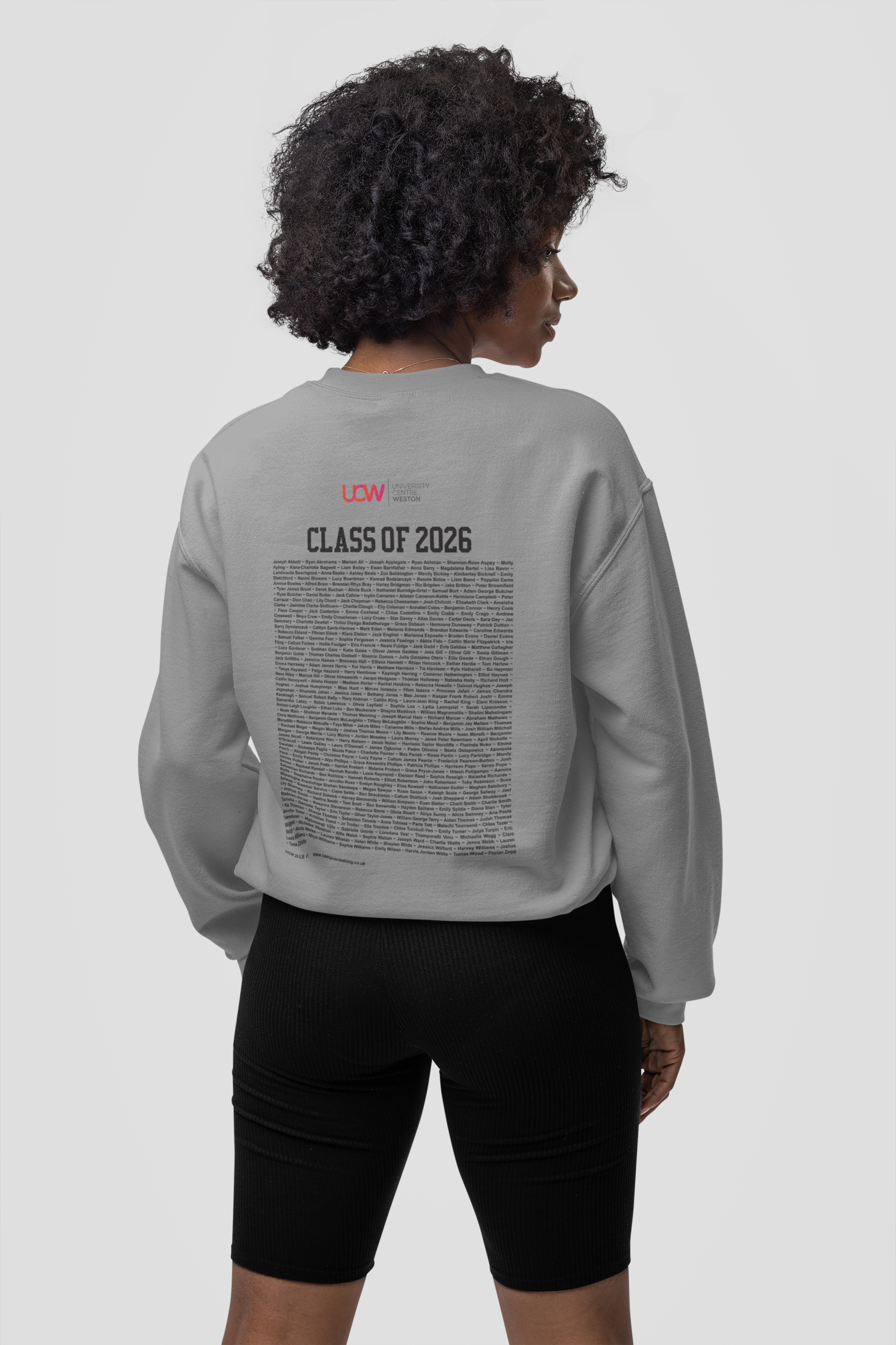 University Centre Weston - Graduation Names-list - Organic Sweatshirt