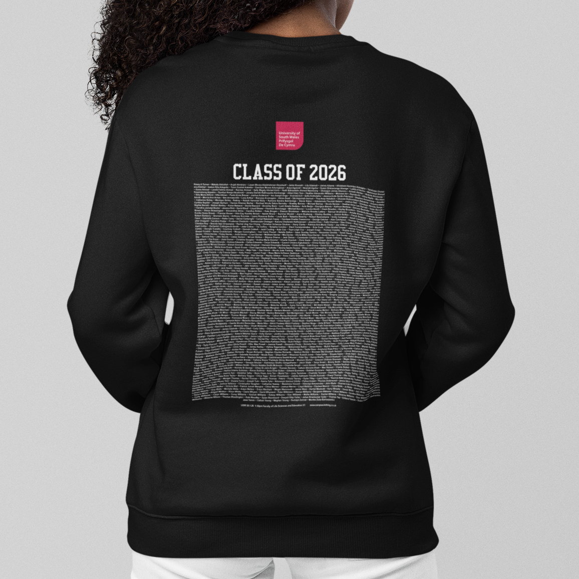 University of South Wales - Graduation Names-list - Organic Sweatshirt