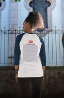 University of the West of England - Graduation Names-list - Fitted Baseball T-shirt