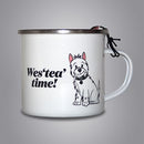 University of the West of Scotland Westie Enamel Mug