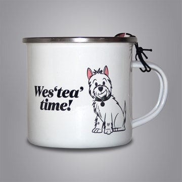 University of the West of Scotland Westie Enamel Mug