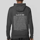 Black hoodie with 'Class of 2026' text on the back against a light gray background