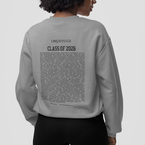 University of the West of Scotland - Graduation Names-list - Organic Sweatshirt
