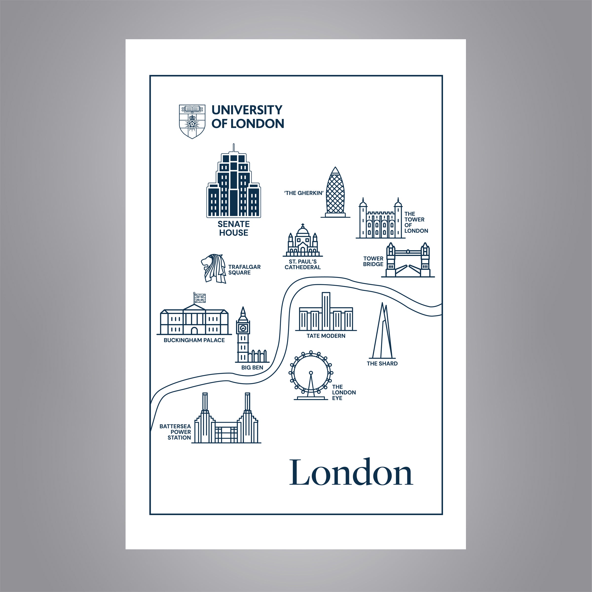 University of London - Tea Towel