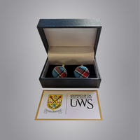 University of the West of Scotland Tartan Cufflinks