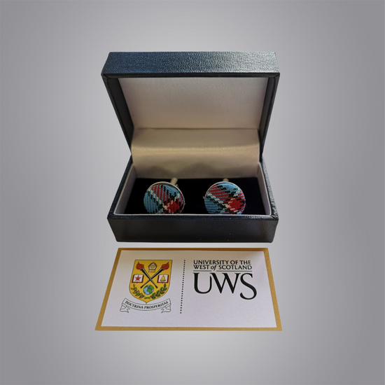 University of the West of Scotland Tartan Cufflinks