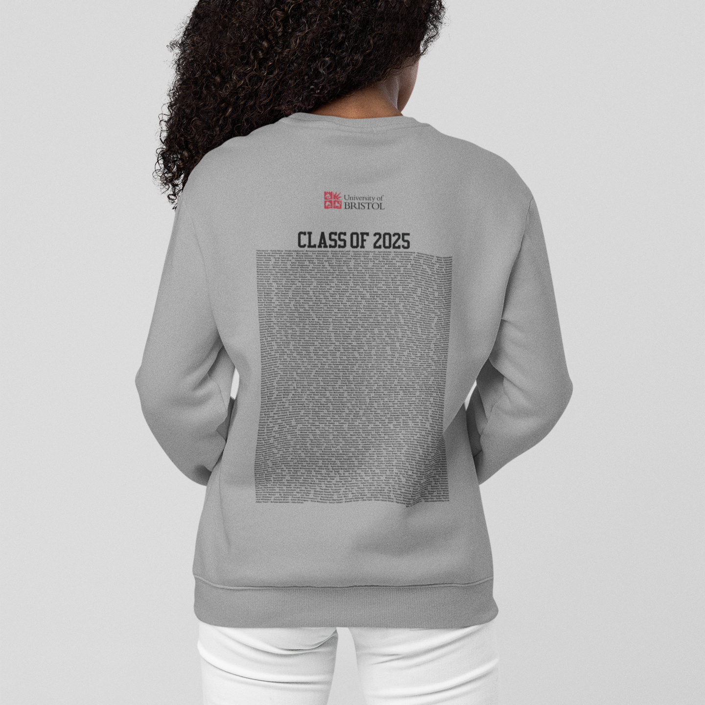 University of Bristol - Graduation Names-list - Organic Sweatshirt